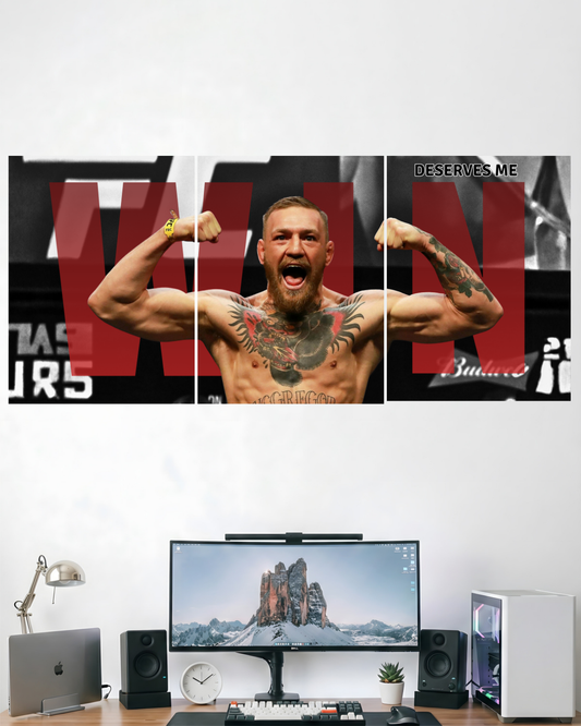 WIN UFC | 3 PIECE SPLIT DESIGN UFC POSTER | SPORTS
