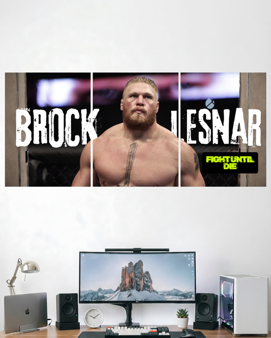 BROCK LESNAR UFC | 3 PIECE SPLIT DESIGN UFC POSTER | SPORTS