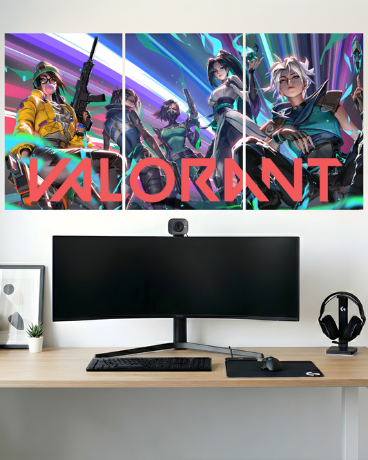 VALORANT | 3 PIECE SPLIT DESIGN GAME POSTER | RIOT GAMES