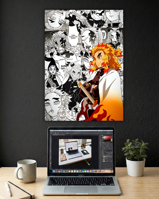 FLAME HASHIRA KYOJARO RENGOKU | SINGLE POSTER | DEMON SLAYER | ANIME
