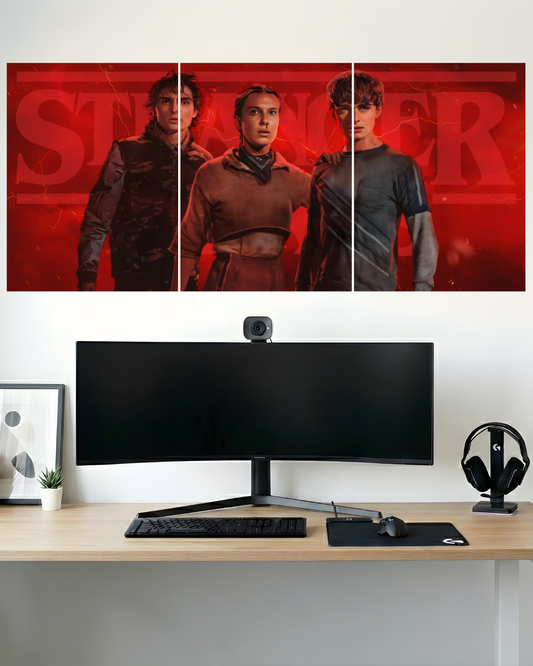 STRANGER THINGS 5 | 3 PIECE SPLIT DESIGN GAME POSTER | NETFLIX