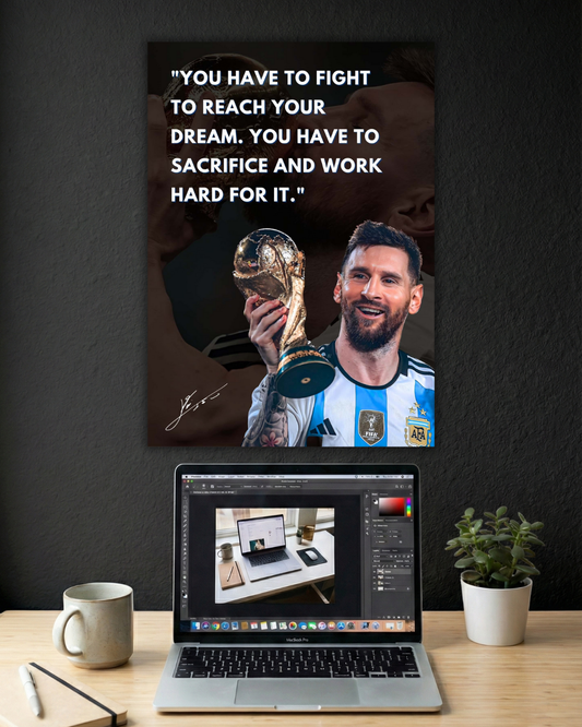 MESSI MOTIVATION #02 | SINGLE POSTER | FOOTBALL | SPORTS