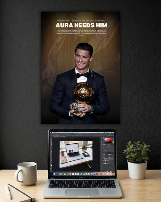 CRISTIANO RONALDO AURA | SINGLE POSTER | FOOTBALL | SPORTS
