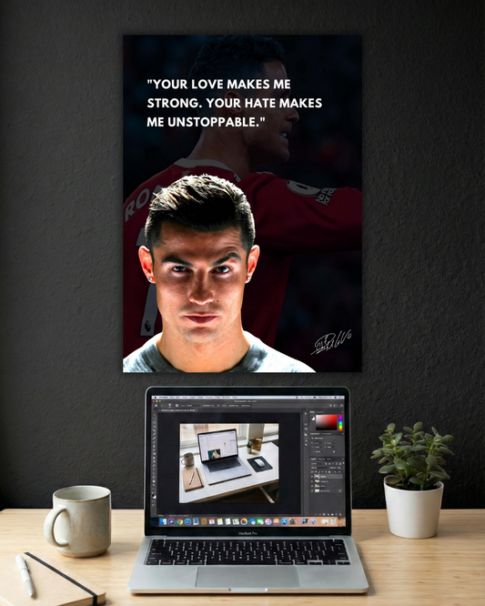 MOTIVATION RONALDO MINDSET | SINGLE POSTER | FOOTBALL | SPORTS