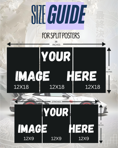 MAHINDER SINGH DHONI | 3 PIECE SPLIT DESIGN CRICKET POSTER | SPORTS