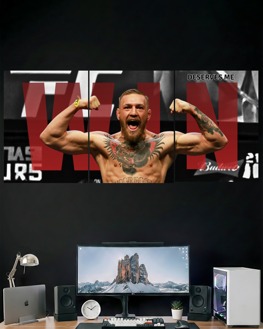 WIN UFC | 3 PIECE SPLIT DESIGN UFC POSTER | SPORTS