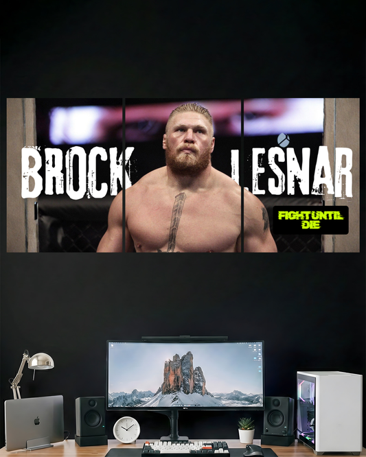 BROCK LESNAR UFC | 3 PIECE SPLIT DESIGN UFC POSTER | SPORTS
