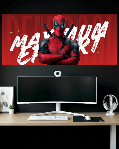 DEADPOOL #01 | 3 PIECE SPLIT DESIGN MOVIE POSTER | MARVEL