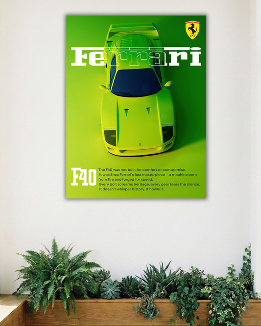 FERRARI F40 | CAR POSTER