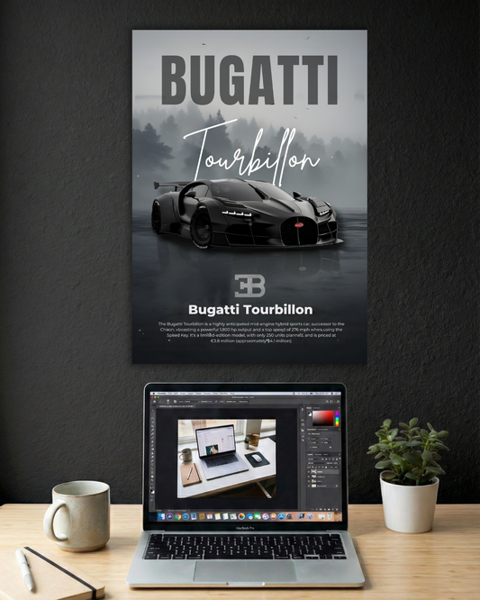 BUGATTI TOURBILLON | CAR POSTER