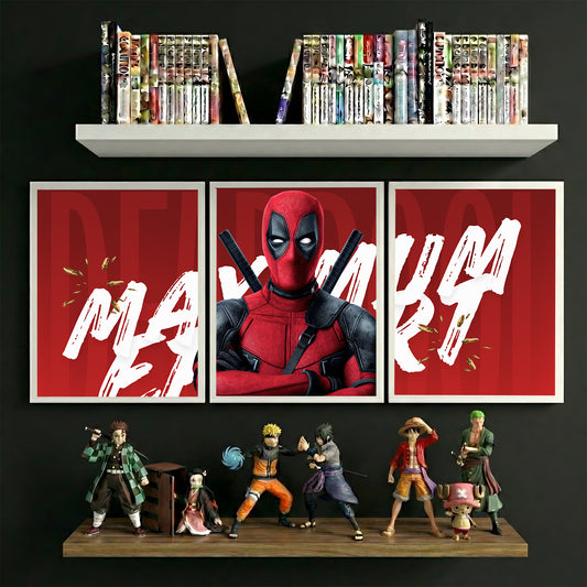 DEADPOOL | 3 PIECE SPLIT WOODEN FRAMES | MARVEL