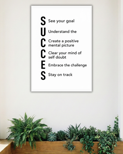 SUCCES | SINGLE POSTER | MOTIVATIONAL POSTER