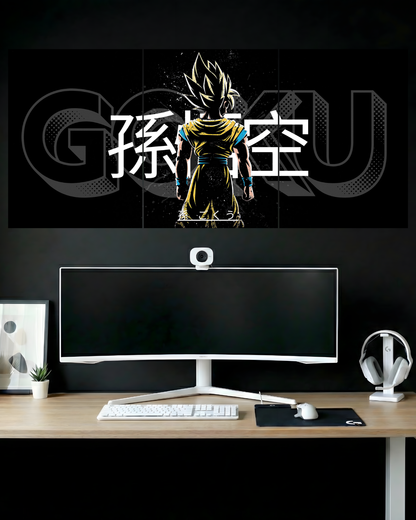GOKU | 3 PIECE SPLIT DESIGN ANIME POSTER | DRAGON BALL'Z