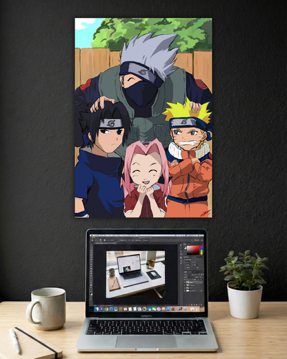 KAKASHI X SQUAD 7 | SINGLE POSTER | NARUTO SHIPUDEN | ANIME