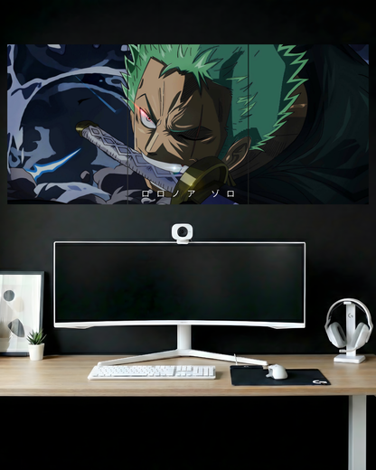 RORONOA ZORO #01 | 3 PIECE SPLIT DESIGN ANIME POSTER | ONE PIECE