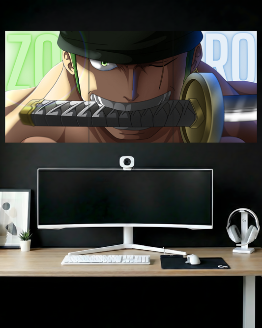 RORONOA ZORO #02 | 3 PIECE SPLIT DESIGN ANIME POSTER | ONE PIECE