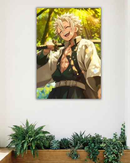 WIND HASHIRA SANEMI SMILLING | SINGLE POSTER | DEMON SLAYER | ANIME