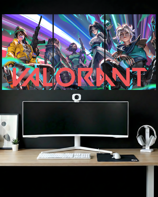 VALORANT | 3 PIECE SPLIT DESIGN GAME POSTER | RIOT GAMES