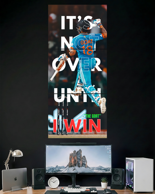 VIRAT KOHLI MOTIVATION | 3 PIECE SPLIT DESIGN CRICKET POSTER | SPORTS