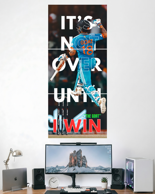VIRAT KOHLI MOTIVATION | 3 PIECE SPLIT DESIGN CRICKET POSTER | SPORTS