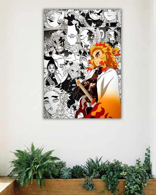 FLAME HASHIRA KYOJARO RENGOKU | SINGLE POSTER | DEMON SLAYER | ANIME