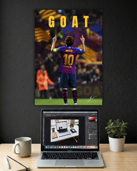 MESSI GOAT POSTER #02 | SINGLE POSTER | FOOTBALL | SPORTS