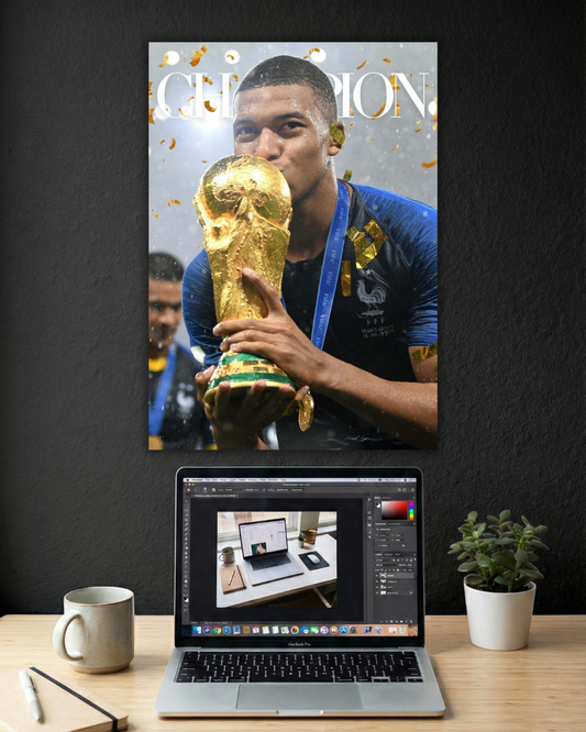 MBAAPE CHAMPIONS | SINGLE POSTER | FOOTBALL | SPORTS