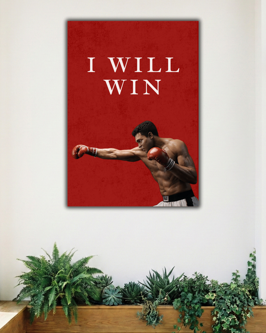 MUHAMMAD ALI - I WILL WIN | SINGLE POSTER | MOTIVATIONAL POSTER