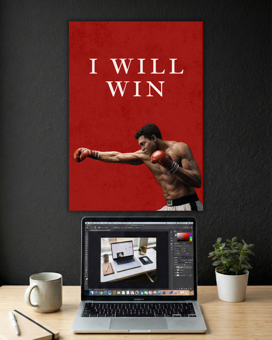 MUHAMMAD ALI - I WILL WIN | SINGLE POSTER | MOTIVATIONAL POSTER