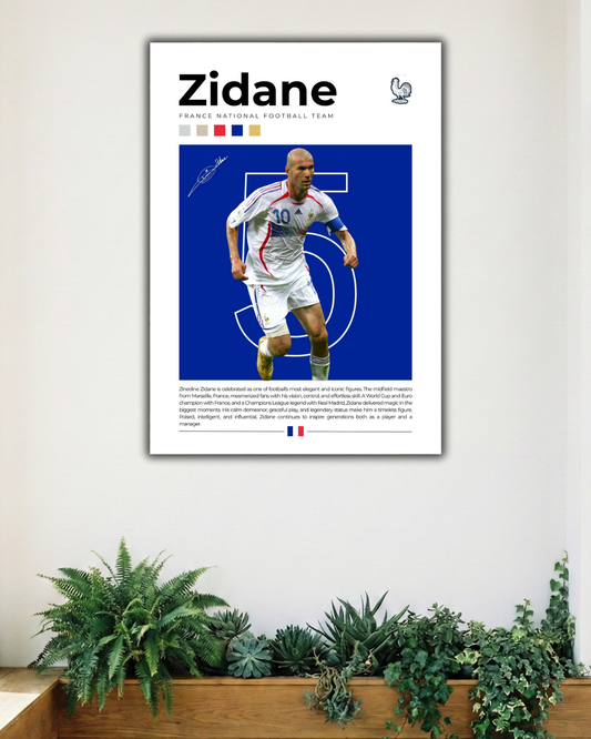 ZIDANE | SINGLE POSTER | FOOTBALL | SPORTS