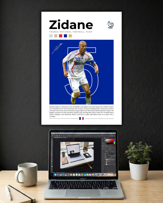 ZIDANE | SINGLE POSTER | FOOTBALL | SPORTS