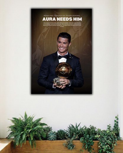 CRISTIANO RONALDO AURA | SINGLE POSTER | FOOTBALL | SPORTS