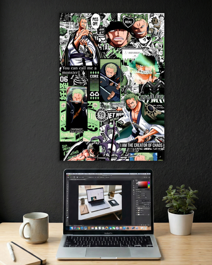 RORONOA ZORO POSTER #02 | SINGLE POSTER | ONE PEICE | ANIME