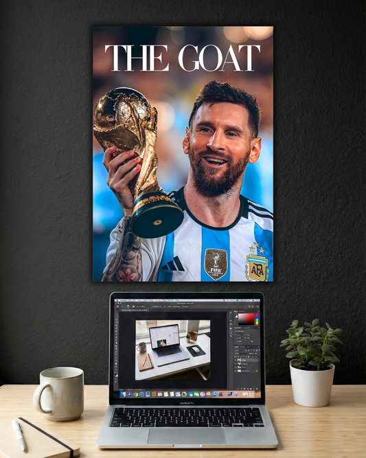 MESSI GOAT | SINGLE POSTER | FOOTBALL | SPORTS