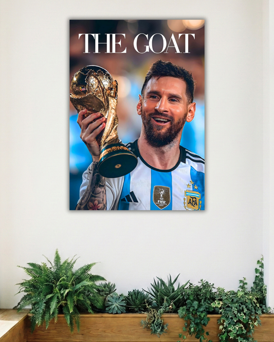 MESSI GOAT | SINGLE POSTER | FOOTBALL | SPORTS