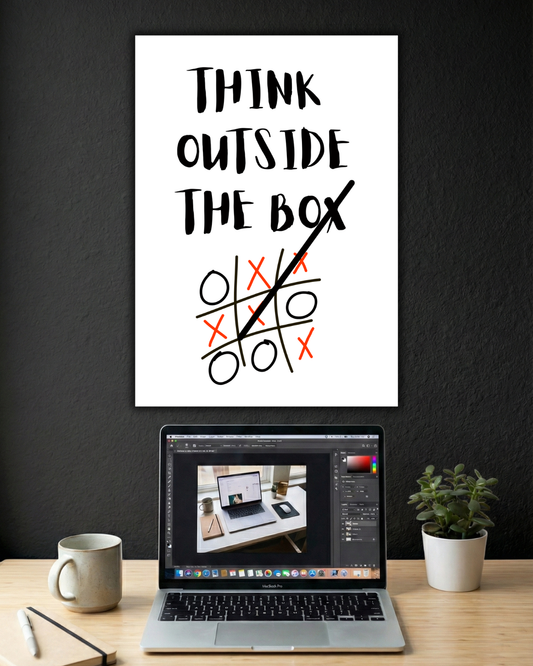 THINK OUTSIDE THE BOX | SINGLE POSTER | MOTIVATIONAL POSTER