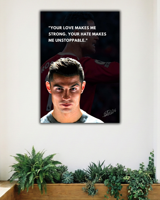 MOTIVATION RONALDO MINDSET | SINGLE POSTER | FOOTBALL | SPORTS