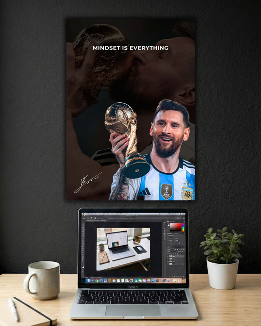 MOTIVATION MESSI MINDSET | SINGLE POSTER | FOOTBALL | SPORTS