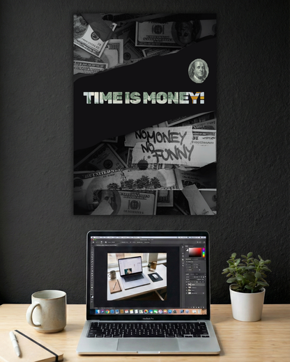TIME IS MONEY | SINGLE POSTER | MOTIVATIONAL POSTER