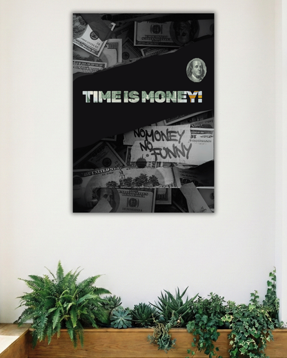 TIME IS MONEY | SINGLE POSTER | MOTIVATIONAL POSTER